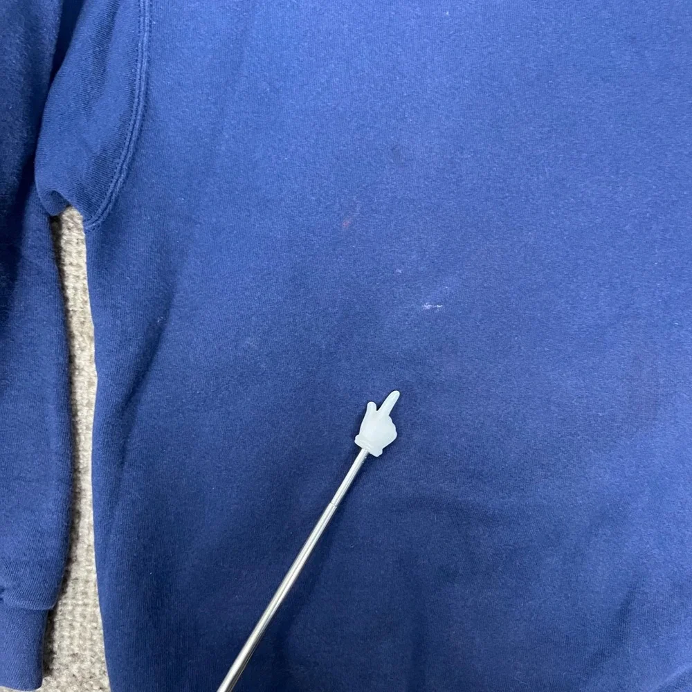 Vintage Nike Crewneck Sweatshirt Navy Blue Made in USA Mens Medium Swoosh‎ Logo